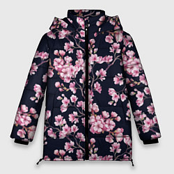 Куртка зимняя женская Сакура, цвет: 3D-черный