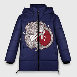 Куртка зимняя женская Дева Знак Зодиака, цвет: 3D-черный