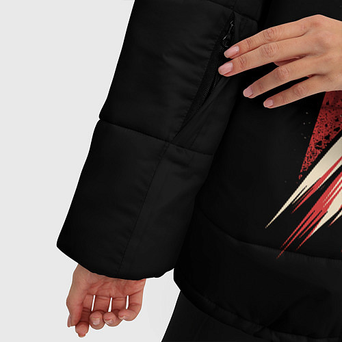 Женская зимняя куртка ONE-PUNCH MAN / 3D-Красный – фото 5