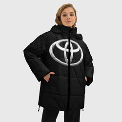 Куртка зимняя женская Toyota carbon, цвет: 3D-черный — фото 2