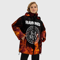 Куртка зимняя женская Ramones, цвет: 3D-черный — фото 2