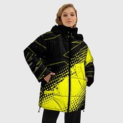 Куртка зимняя женская Bona Fide Одежда для фитнеcа, цвет: 3D-черный — фото 2
