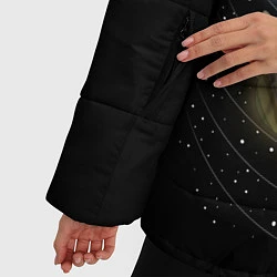 Куртка зимняя женская Солнечная Система, цвет: 3D-красный — фото 2
