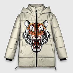 Куртка зимняя женская Тигр, цвет: 3D-черный