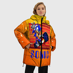 Куртка зимняя женская Sonic - Соник, цвет: 3D-черный — фото 2