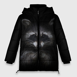 Куртка зимняя женская Енот, цвет: 3D-черный