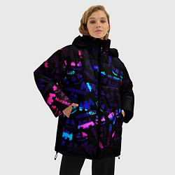 Куртка зимняя женская MARSMELLO NEON, цвет: 3D-черный — фото 2