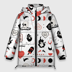 Куртка зимняя женская Приключения Сабрины, цвет: 3D-светло-серый