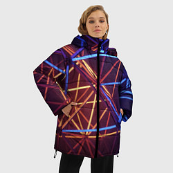 Куртка зимняя женская Линии, цвет: 3D-черный — фото 2