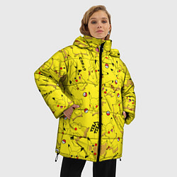 Куртка зимняя женская ПИКАЧУ, цвет: 3D-черный — фото 2