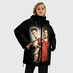 Куртка зимняя женская Supernatural, цвет: 3D-красный — фото 2
