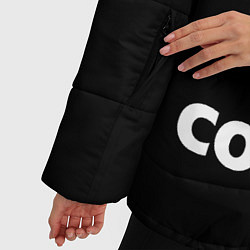 Куртка зимняя женская STOP COVID-19, цвет: 3D-светло-серый — фото 2
