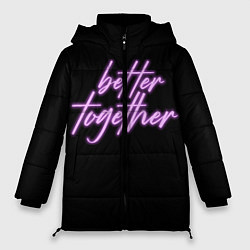 Куртка зимняя женская Вместе лучше, цвет: 3D-черный