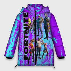 Куртка зимняя женская Fortnite, цвет: 3D-светло-серый