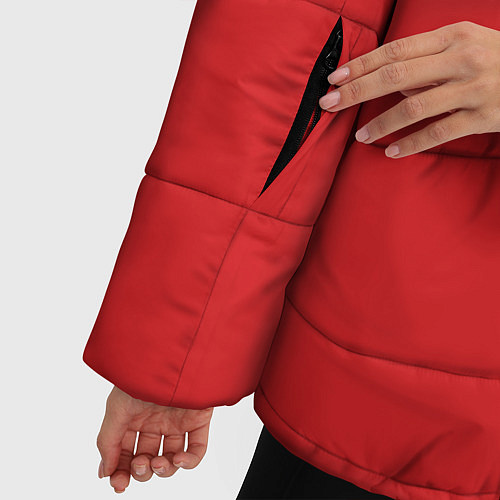 Женская зимняя куртка Save the day / 3D-Красный – фото 5