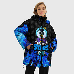 Куртка зимняя женская BRAWL STARS:MR P, цвет: 3D-черный — фото 2
