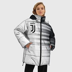 Куртка зимняя женская Форма Ювентуса, цвет: 3D-черный — фото 2