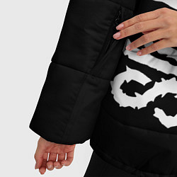 Куртка зимняя женская Slipknot 6, цвет: 3D-светло-серый — фото 2