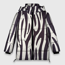 Куртка зимняя женская Я зебра, цвет: 3D-светло-серый