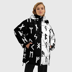Куртка зимняя женская РУНЫ, цвет: 3D-светло-серый — фото 2