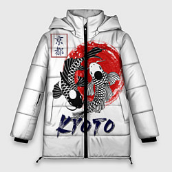 Женская зимняя куртка Карпы Кои Киото