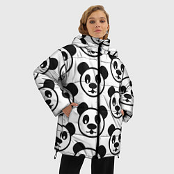 Куртка зимняя женская Panda, цвет: 3D-черный — фото 2