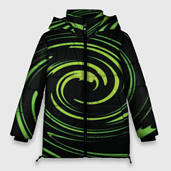 Куртка зимняя женская Twisted greens, цвет: 3D-черный