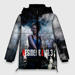 Куртка зимняя женская RESIDENT EVIL 3, цвет: 3D-черный