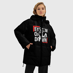 Куртка зимняя женская System of a Down, цвет: 3D-черный — фото 2