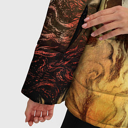 Куртка зимняя женская Чумной доктор Мор, цвет: 3D-красный — фото 2