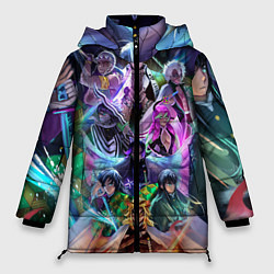 Куртка зимняя женская KIMETSU NO YAIBA, цвет: 3D-черный