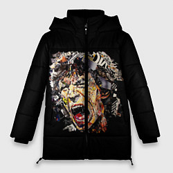 Куртка зимняя женская Мик Джаггер, цвет: 3D-черный