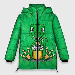 Куртка зимняя женская Дракоша-геймер, цвет: 3D-черный