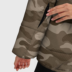 Куртка зимняя женская КАМУФЛЯЖ, цвет: 3D-черный — фото 2