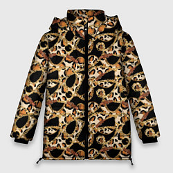 Женская зимняя куртка Versace Леопардовая текстура