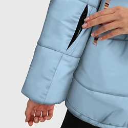 Куртка зимняя женская Совы на ветке, цвет: 3D-светло-серый — фото 2