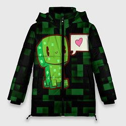 Женская зимняя куртка Minecraft Creeper
