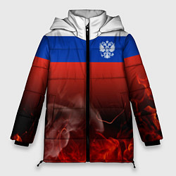 Женская зимняя куртка Россия огонь