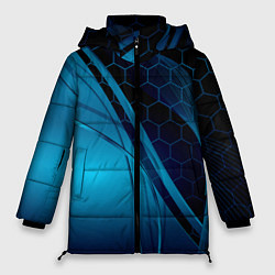 Женская зимняя куртка ABSTRACT BLUE