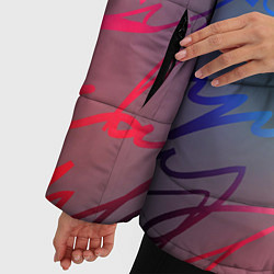 Куртка зимняя женская Узоры, цвет: 3D-черный — фото 2