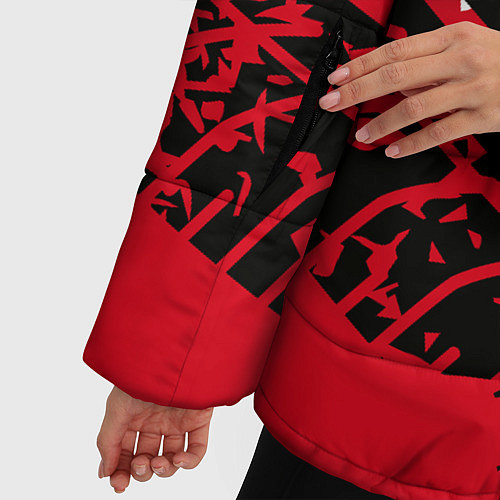 Женская зимняя куртка JAWA / 3D-Красный – фото 5