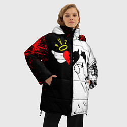 Куртка зимняя женская Payton Moormeier спина, цвет: 3D-черный — фото 2