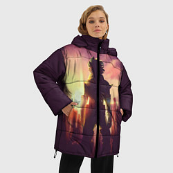 Куртка зимняя женская Моя геройская академия, цвет: 3D-черный — фото 2