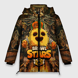 Куртка зимняя женская Brawl Stars Robot Spike, цвет: 3D-светло-серый
