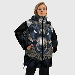 Куртка зимняя женская Зверь, цвет: 3D-светло-серый — фото 2