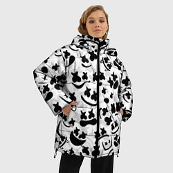 Куртка зимняя женская MARSHMELLO FACE, цвет: 3D-черный — фото 2