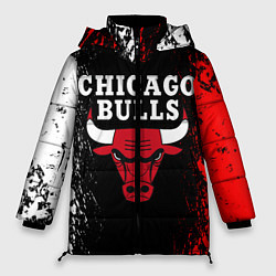 Куртка зимняя женская CHICAGO BULLS, цвет: 3D-черный