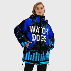 Куртка зимняя женская Watch Dogs, цвет: 3D-черный — фото 2