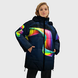 Куртка зимняя женская OPTICAL ABSTRACT, цвет: 3D-черный — фото 2