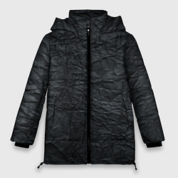 Женская зимняя куртка Черная Бумага